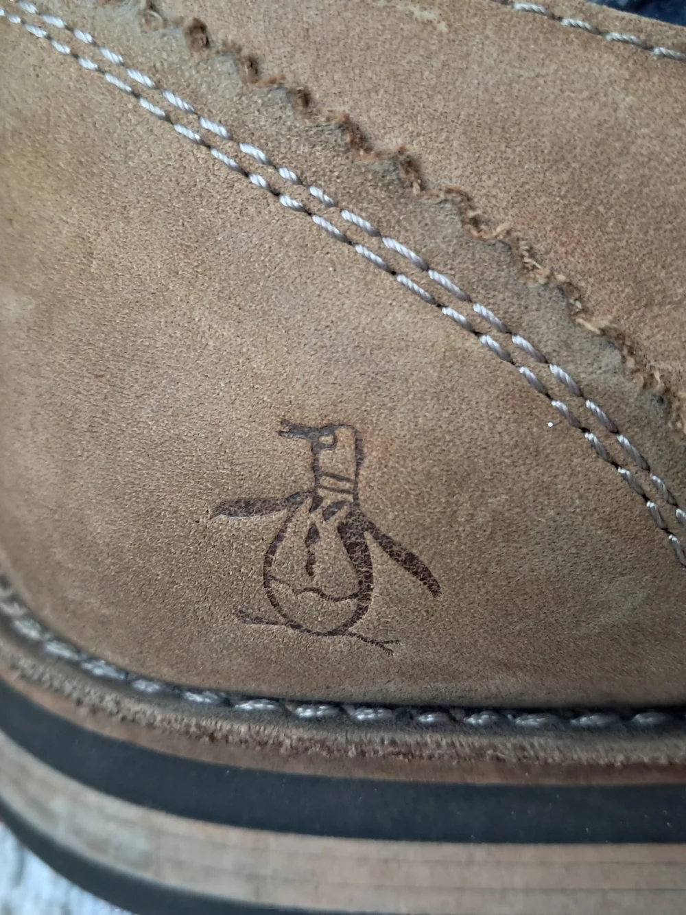 Original Penguin Wade Mens Oxford Shoes Size 10 Brown Suede Derby OP100139